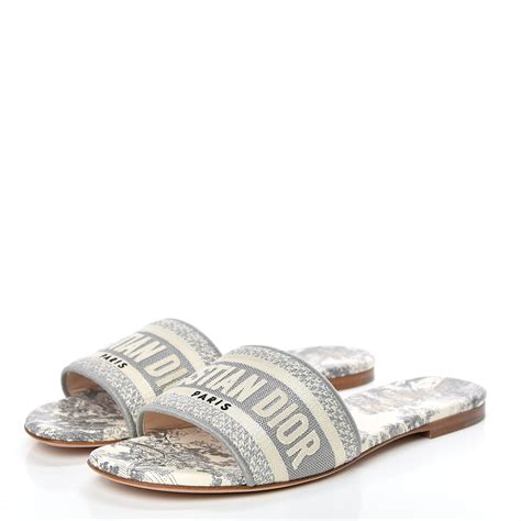 dior sandal grey|christian dior slippers women.